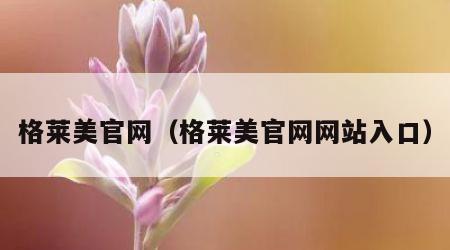 格莱美官网（格莱美官网网站入口）