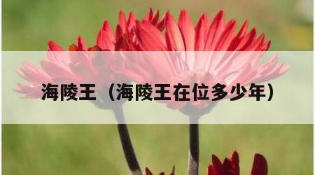 海陵王（海陵王在位多少年）
