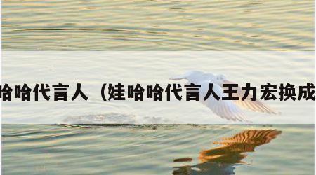 哇哈哈代言人（娃哈哈代言人王力宏换成谁）