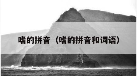 嗜的拼音（嗜的拼音和词语）