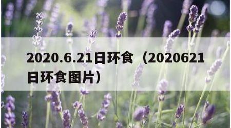 2020.6.21日环食（2020621日环食图片）