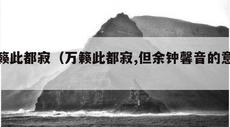 万籁此都寂（万籁此都寂,但余钟馨音的意思）