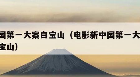 中国第一大案白宝山（电影新中国第一大案 白宝山）