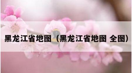 黑龙江省地图（黑龙江省地图 全图）