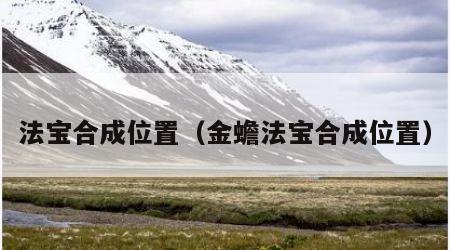 法宝合成位置（金蟾法宝合成位置）