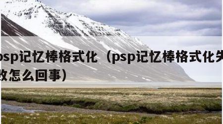 psp记忆棒格式化（psp记忆棒格式化失败怎么回事）