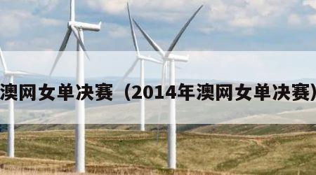 澳网女单决赛（2014年澳网女单决赛）