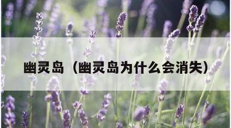 幽灵岛（幽灵岛为什么会消失）