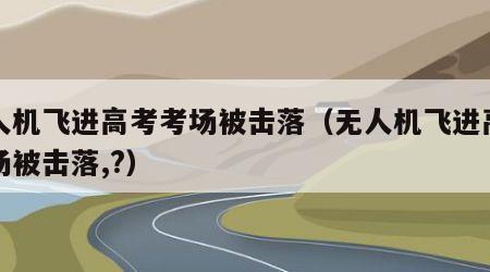 无人机飞进高考考场被击落（无人机飞进高考考场被击落,?）
