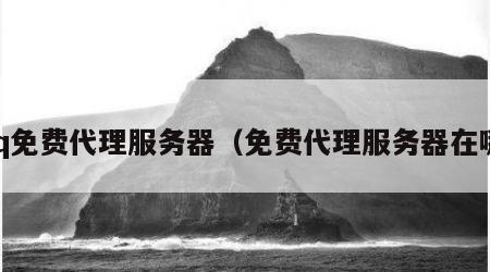 qq免费代理服务器（免费代理服务器在哪）