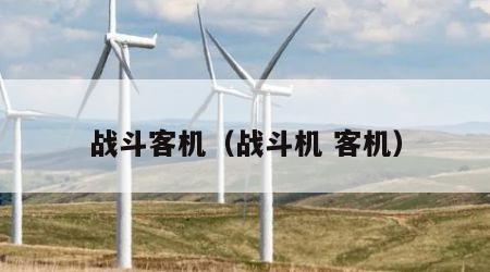 战斗客机（战斗机 客机）