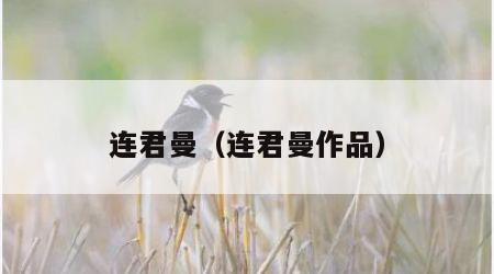 连君曼（连君曼作品）