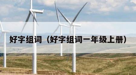 好字组词（好字组词一年级上册）
