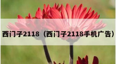 西门子2118（西门子2118手机广告）