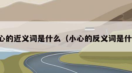 小心的近义词是什么（小心的反义词是什么）