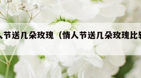 情人节送几朵玫瑰（情人节送几朵玫瑰比较好）