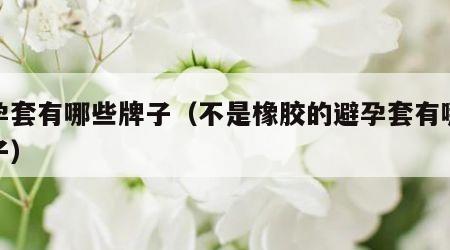 避孕套有哪些牌子（不是橡胶的避孕套有哪些牌子）