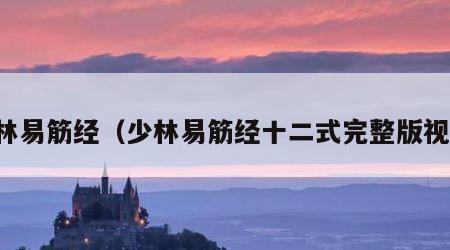 少林易筋经（少林易筋经十二式完整版视频）