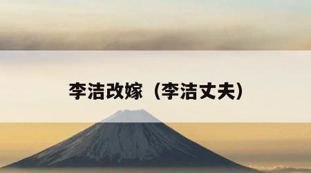 李洁改嫁（李洁丈夫）