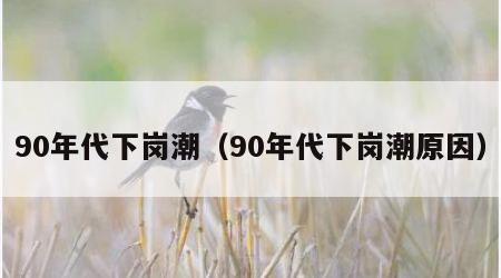 90年代下岗潮（90年代下岗潮原因）