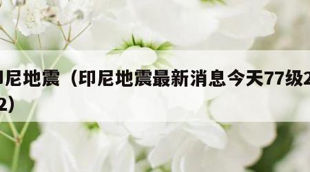 印尼地震（印尼地震最新消息今天77级2022）