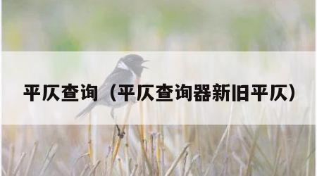 平仄查询（平仄查询器新旧平仄）