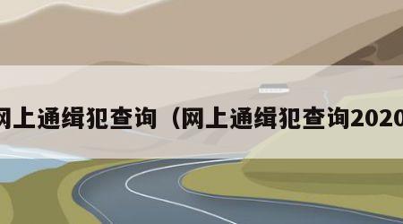网上通缉犯查询（网上通缉犯查询2020）