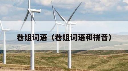 巷组词语（巷组词语和拼音）