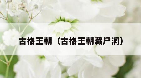 古格王朝（古格王朝藏尸洞）