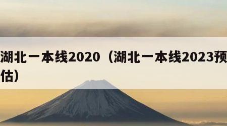 湖北一本线2020（湖北一本线2023预估）