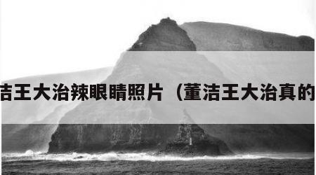 董洁王大治辣眼睛照片（董洁王大治真的吗）