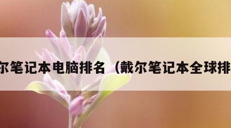 戴尔笔记本电脑排名（戴尔笔记本全球排名）