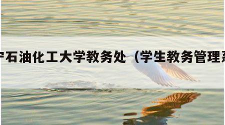 辽宁石油化工大学教务处（学生教务管理系统）