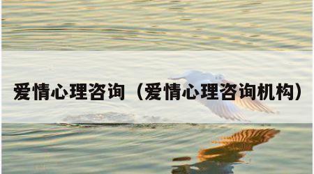 爱情心理咨询（爱情心理咨询机构）