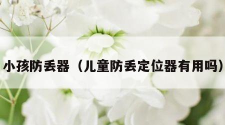 小孩防丢器（儿童防丢定位器有用吗）